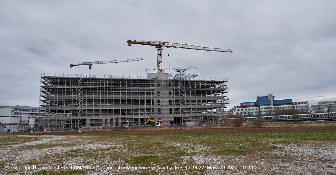 29.03.2023 - Baustelle REVO und Umgebung in Neuperlach